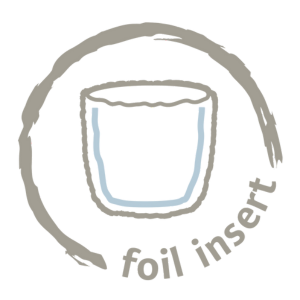 Korb mit Folieneinsatz