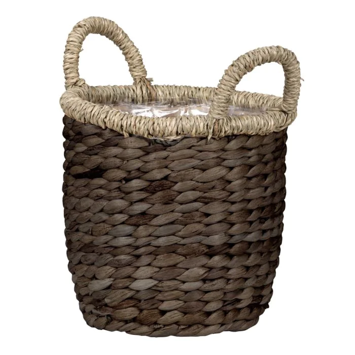 Scheurich Korbtopf 506 aus Wasserhyazinthe mit Griffen